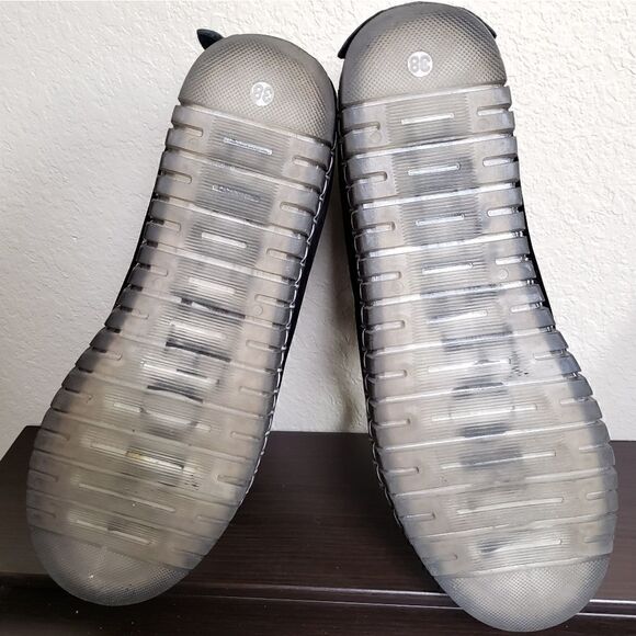 Andia Fora raset suede lace up black sneaker 38/7.5 - Picture 4 of 10